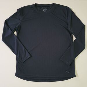 XTEK Women's Black Performance Long Sleeve Base Layer Crew Shirt